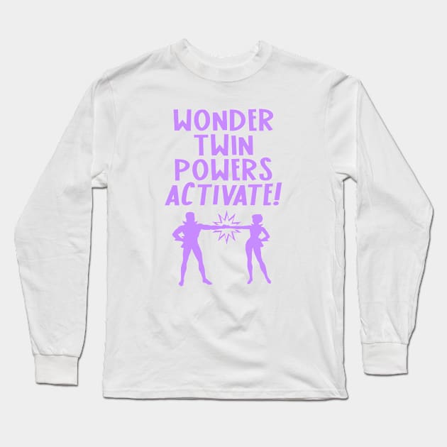 WONDER TWINS Long Sleeve T-Shirt by ROBZILLA